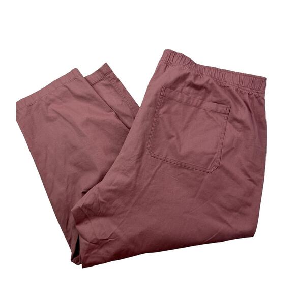 Old Navy Womens Plus 3X Comfort Waistband Puce Pink Straight Elastic Waist Pants - Picture 5 of 16